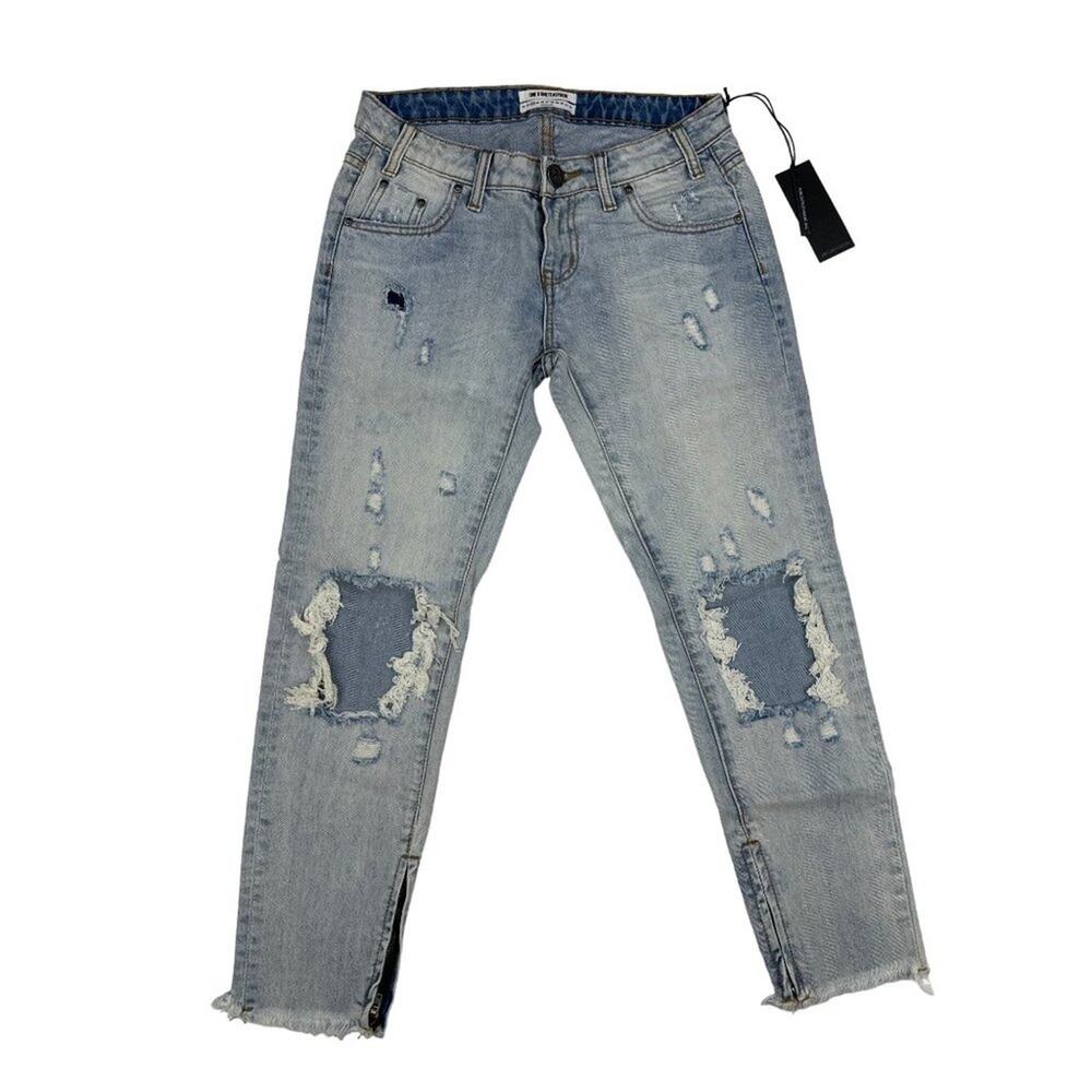 One X Teaspoon Freebird Distressed Jeans in Blue Heart